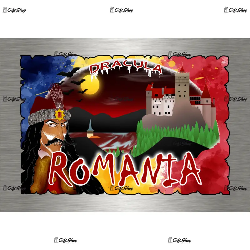 Castelul bran, romania, magnet frigider mgs007